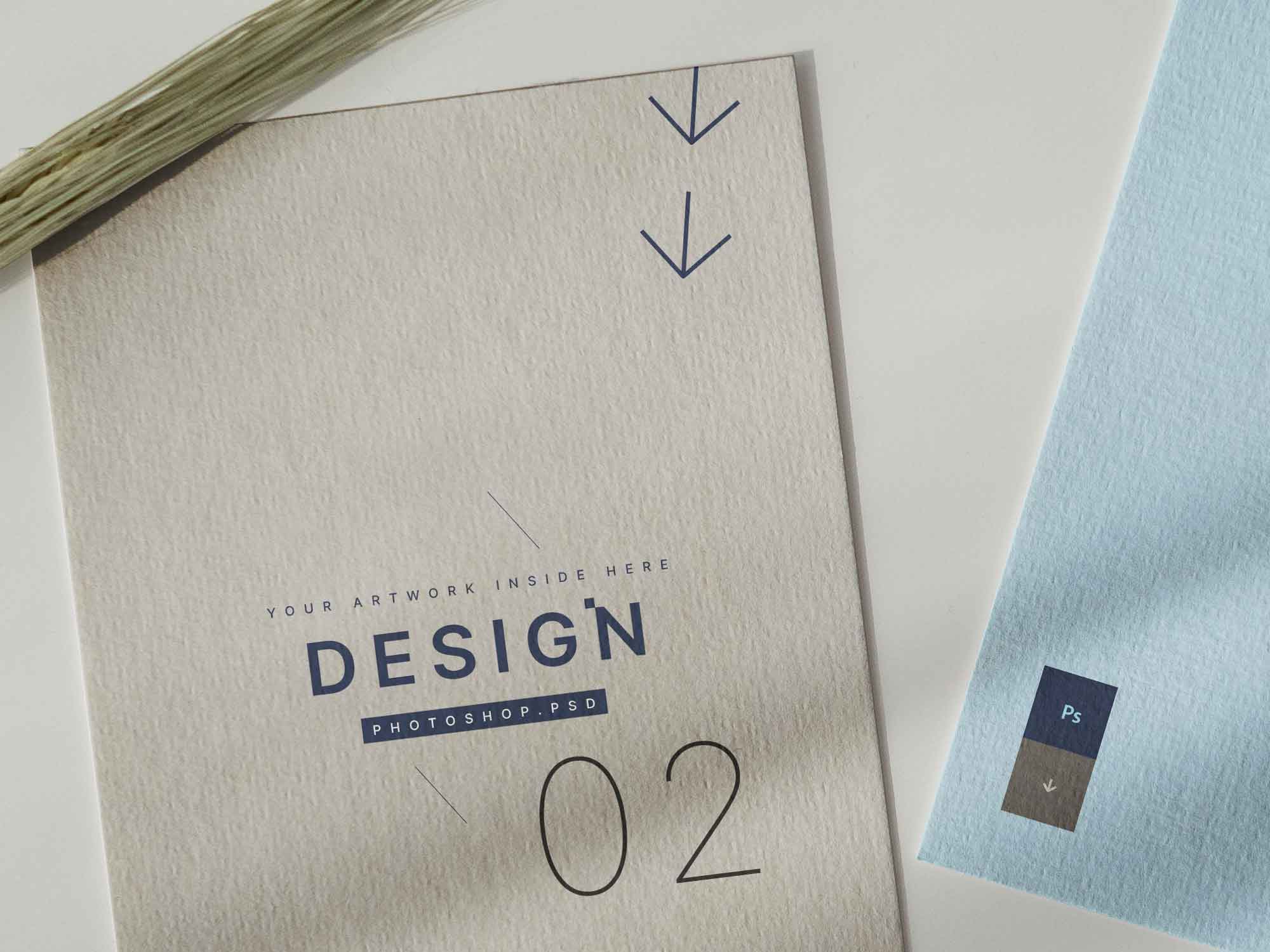 Free A5 Flyer Realistic Mockup