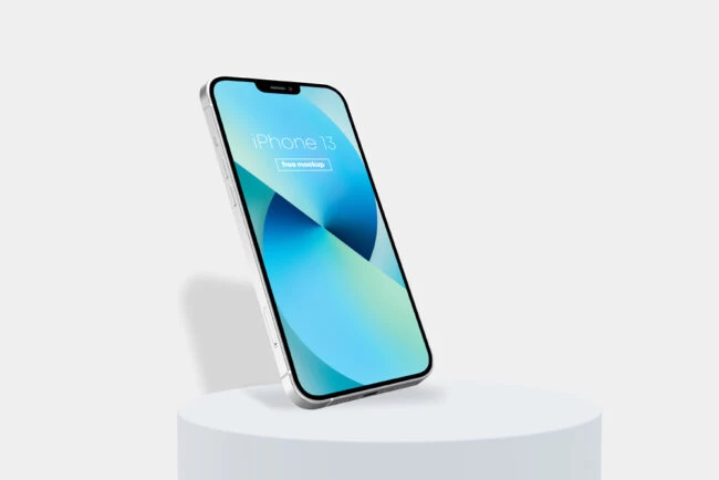 Floating Iphone 13 Free Mockup