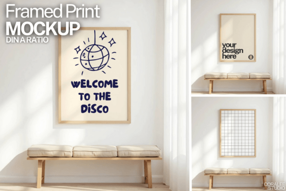 Large Framed Print Mockup