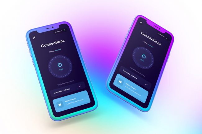 Iphone Clay Gradient Free Mockup