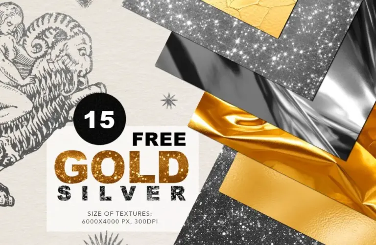 15 Gold & Silver Textures