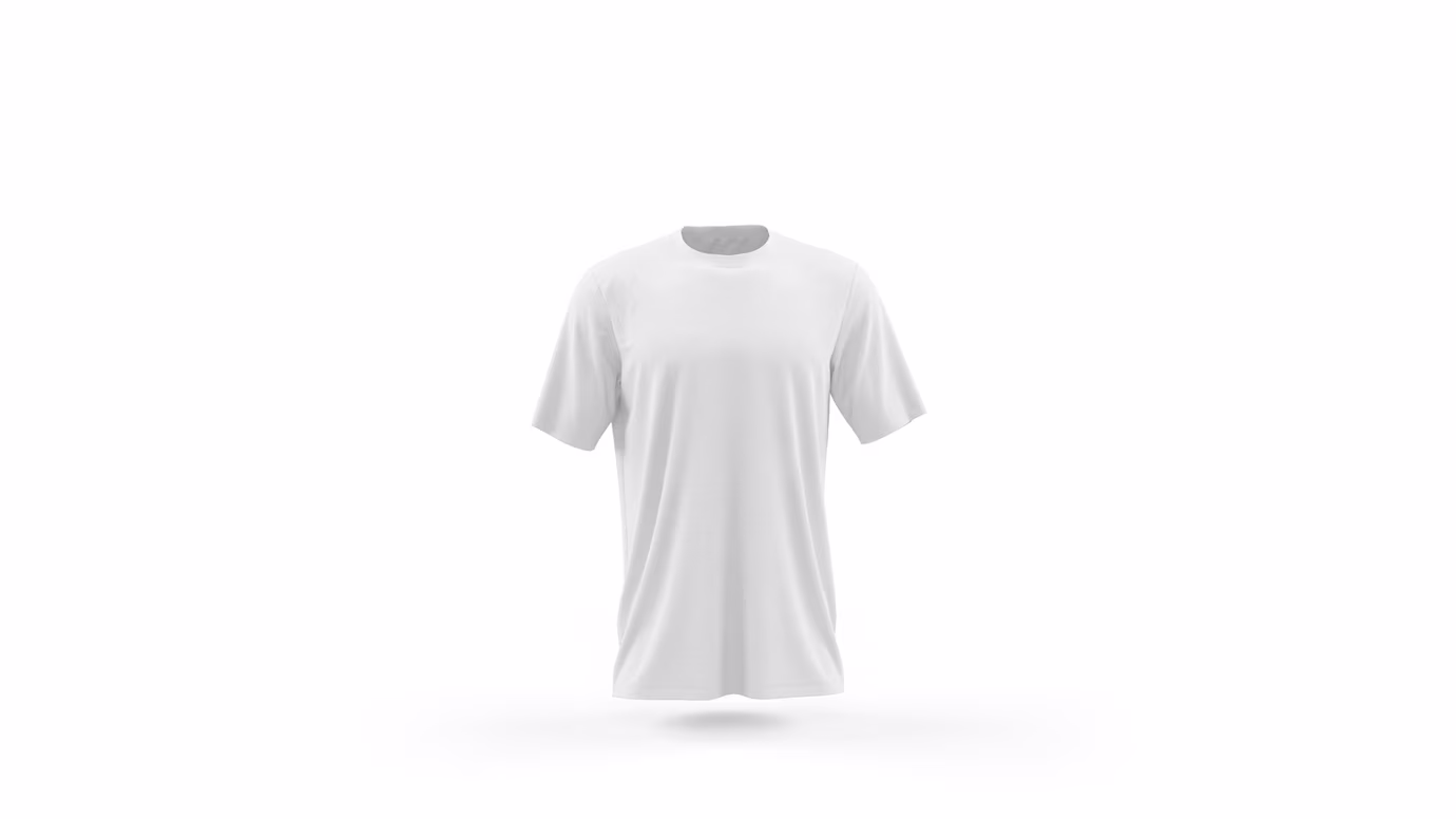 Front View White T-Shirt Mockup