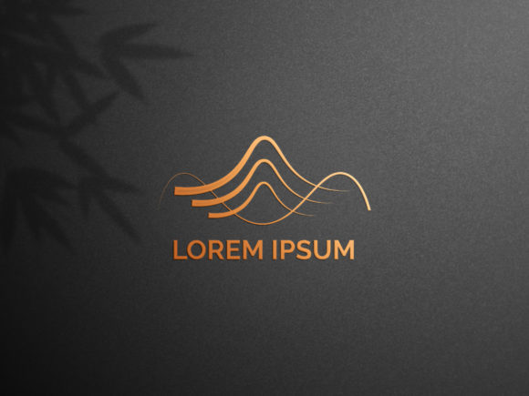 Yellow Logo Mockup And Shadow