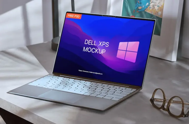 Dell Laptop Mockup Psd