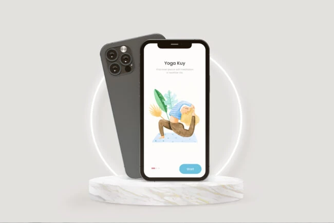 Ui Showcase In Iphone 12 Free Mockup