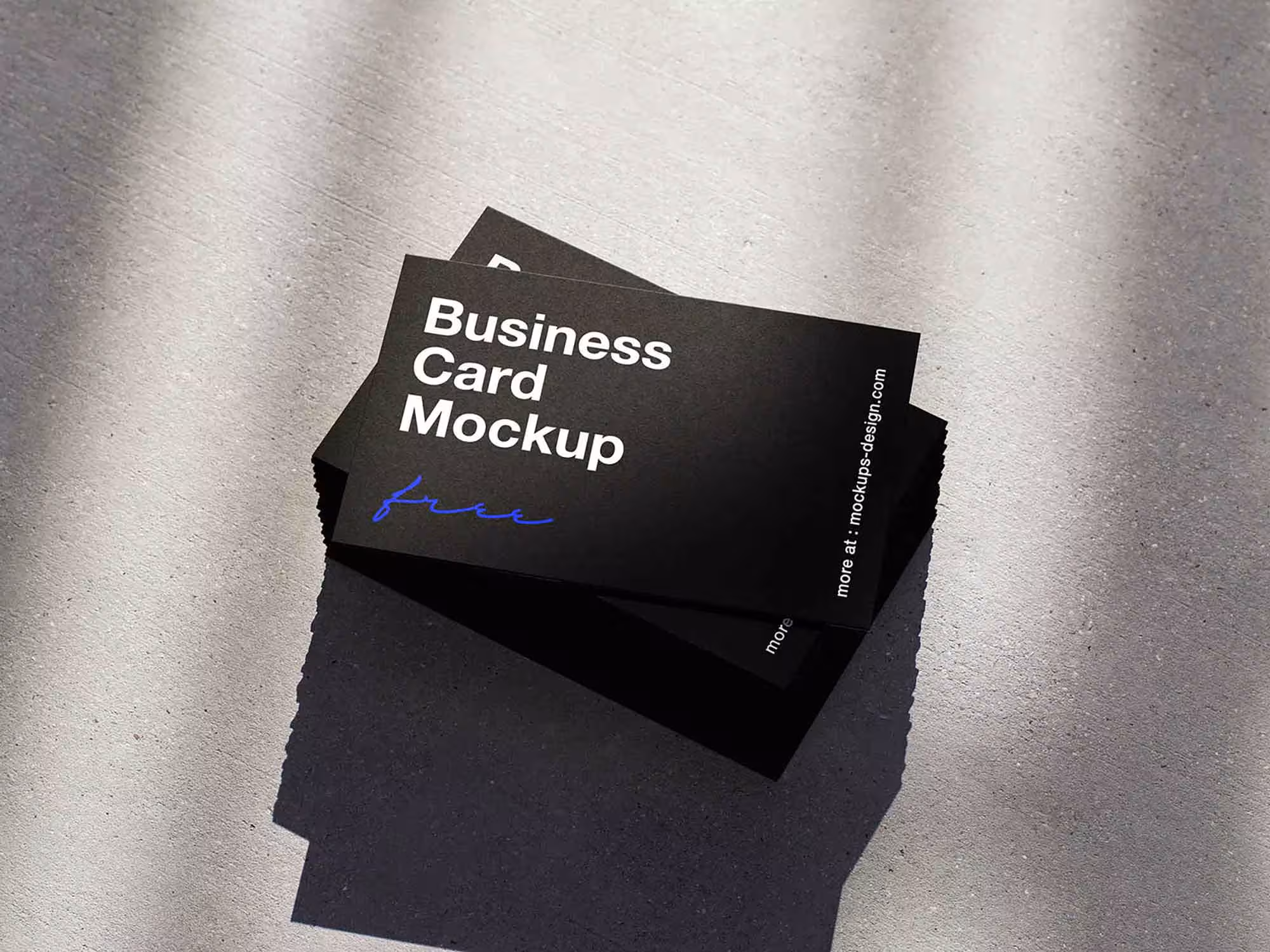 Shadowed Business Card Mockup